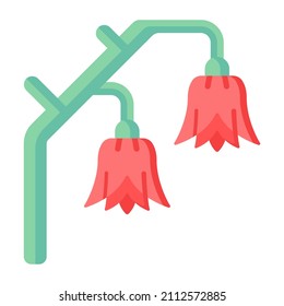 Un hermoso diseño de vector plano de flores