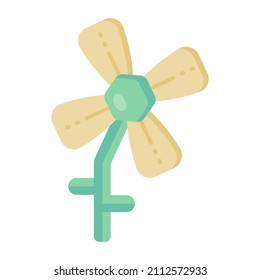 A beautiful flat vector design of flowers