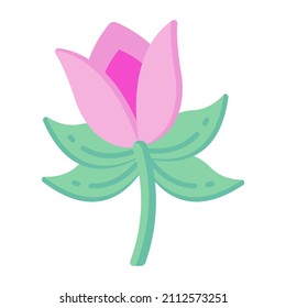 Un hermoso diseño de vector plano de flores