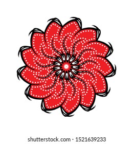 Beautiful flora pattern. Vector illustration