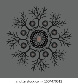 beautiful flora pattern. Vector illustration
