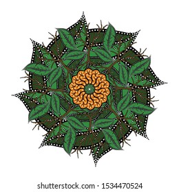 beautiful flora pattern. Vector illustration