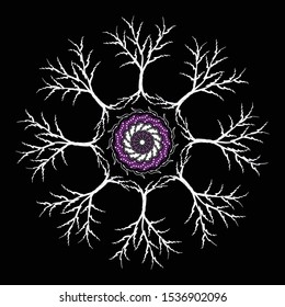 Beautiful flora pattern. Vector illustration