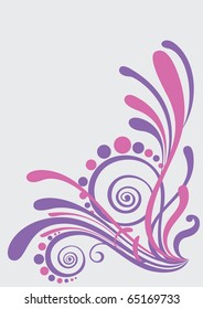 Beautiful floral abstract background in soft purple and pink- Great for textures and backgrounds for your projects!