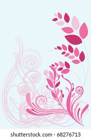 Beautiful floral abstract background in soft pink- Great for textures and backgrounds for your projects!