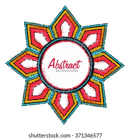 Beautiful floral abstract design decorated background.