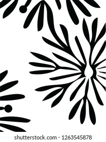 Beautiful floral abstract print vector pattern decorative shape design for many creative ideas