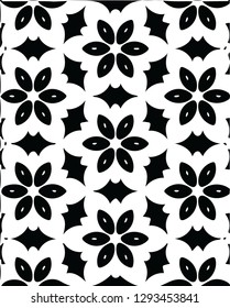 Beautiful floral abstract shape vector pattern design for creative ideas