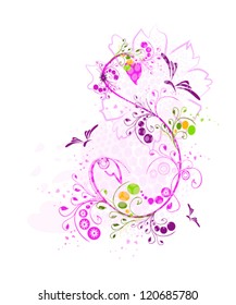 beautiful floral abstraction