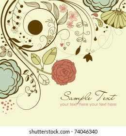 235,779 Brown floral background Stock Vectors, Images & Vector Art ...