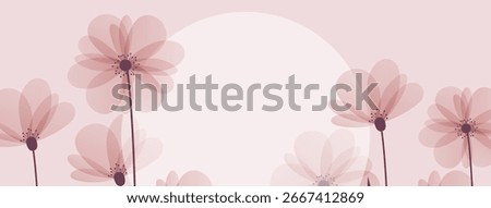 Beautiful floral background with elegant botanical elements for various design applications