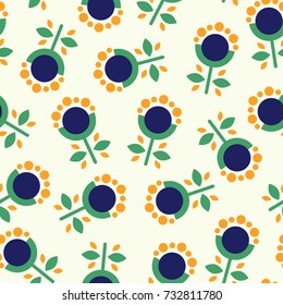 Beautiful floral background pattern. Vector illustration