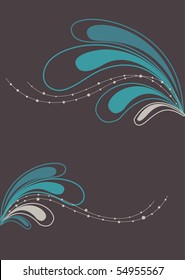 Beautiful floral background in soft grey, white and turquoise- Great for textures and backgrounds for your projects!