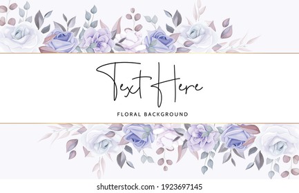 Beautiful floral background with soft purple flowers