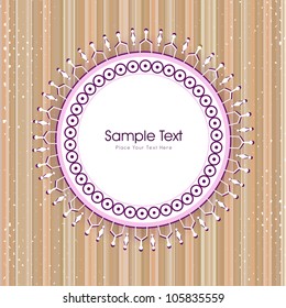 Beautiful floral background with space for your message. EPS 10.