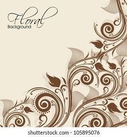 Beautiful floral background with space for your message. EPS 10.