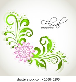 Beautiful floral background with space for your message. EPS 10.