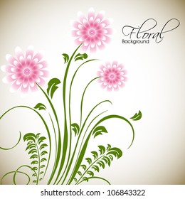 Beautiful floral background with space for your message. EPS 10.