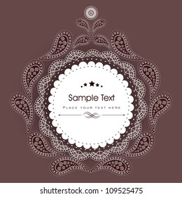 Beautiful floral background with space for your message. EPS 10.