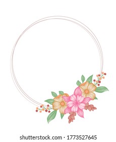 Beautiful Floral background template design