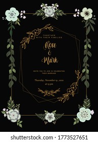 Beautiful Floral background template design