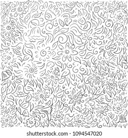 Beautiful floral background. Vector illustration