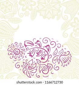 Beautiful floral background. Vector illustration