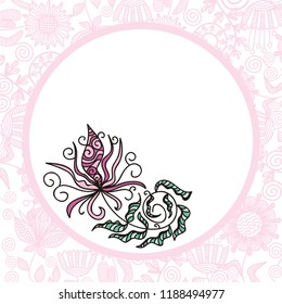 Beautiful floral background. Vector illustration