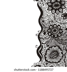 Beautiful floral background. Vector illustration