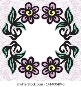 Beautiful floral background. Vector illustration