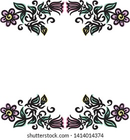 Beautiful floral background. Vector illustration