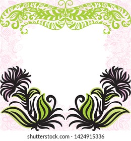 Beautiful floral background. Vector illustration