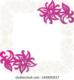 Beautiful floral background. Vector illustration