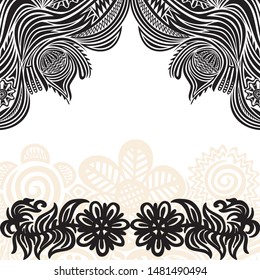 Beautiful floral background. Vector illustration