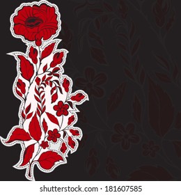 Beautiful floral background - Vector illustration