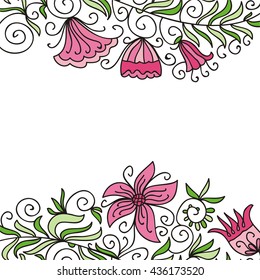 Beautiful floral background. Vector illustration.
