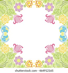 Beautiful floral background. Vector illustration.
