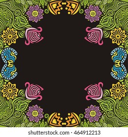 Beautiful floral background. Vector illustration.