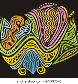 Beautiful floral background. Vector illustration.