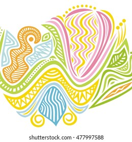 Beautiful floral background. Vector illustration.