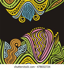 Beautiful floral background. Vector illustration.