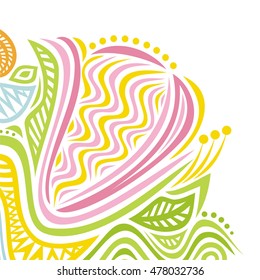 Beautiful floral background. Vector illustration.