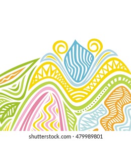 Beautiful floral background. Vector illustration.
