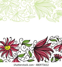 Beautiful floral background. Vector illustration.