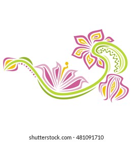 Beautiful floral background. Vector illustration.
