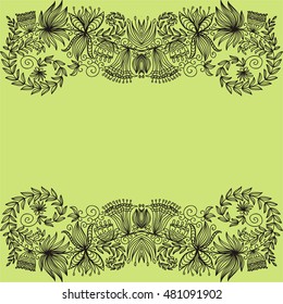 Beautiful floral background. Vector illustration.