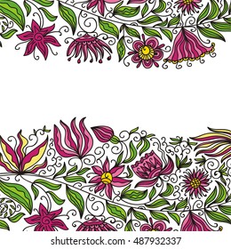 Beautiful floral background. Vector illustration.