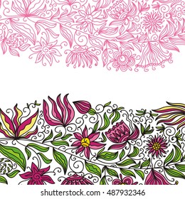 Beautiful floral background. Vector illustration.