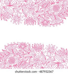 Beautiful floral background. Vector illustration.