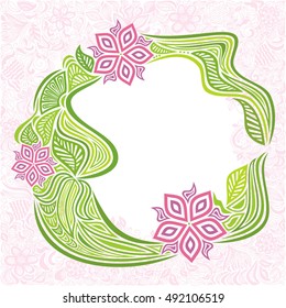 Beautiful floral background. Vector illustration.